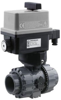 FIP VKD-CE Elektrisch bediende Kunststof kogelkraan