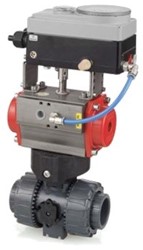 FIP VKR lineair regelende pneumatische kogelkraan DN10..50