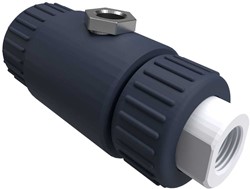 AKO Armaturen Pneumatisches Quetschventil VM, Innengewinde (DIN) PVC/EPDM DN 10, VM010.04HTEC.70.80