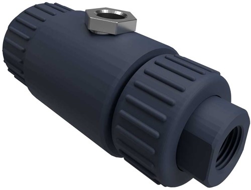 AKO Armaturen Air operated pinch valve VM, Internal thread (DIN) PVC/Natural rubber DN 10, VM010.03X.80.80