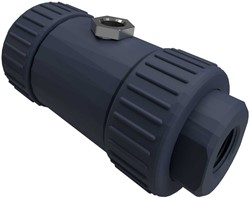 AKO Armaturen Air operated pinch valve VM, Internal thread (DIN) PVC/Butyl DN 15, VM015.09X.80.80