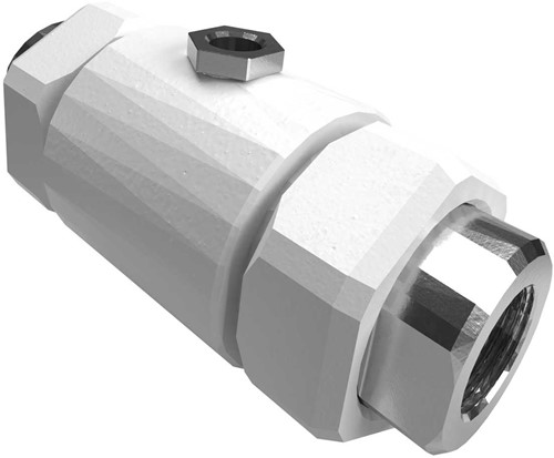 AKO Armaturen Pneumatisches Quetschventil VM, Innengewinde (DIN) Aluminium/Natrlich gummi DN 20, VM020.03XSF.50.30LA