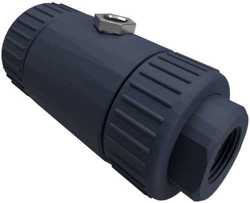 AKO Armaturen Air operated pinch valve VM, Internal thread (DIN) PVC/Nitrile DN 20, VM020.07X.80.80