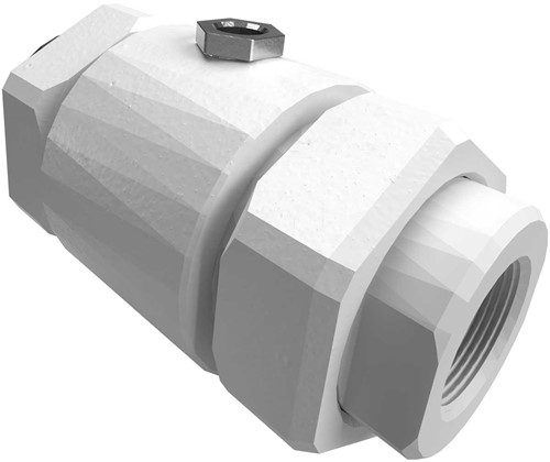 AKO Armaturen Air operated pinch valve VM, Internal thread (DIN) Aluminium/Natural rubber (food) DN 25, VM025.02LS.70.30LA