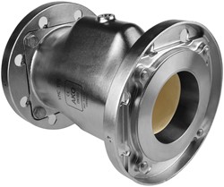 AKO Armaturen Air operated pinch valve VMC, Flange (ANSI) Stainless steel 1.4408/EPDM DN 100, VMC100.04LW/03H.50FA.50