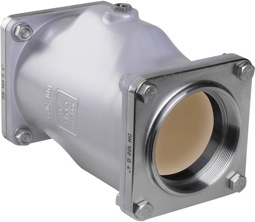 AKO Armaturen Air operated pinch valve VMC, Internal thread (DIN) Aluminium/Natural rubber (food, pale) DN 100, VMC100.02X.50G.30LX