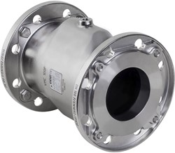 AKO Armaturen Air operated pinch valve VMC, Flange (DIN) Stainless steel 1.4408/Hypalon DN 100, VMC100.08X.50F.50