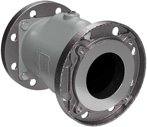 AKO Armaturen Pneumatisches Quetschventil VMC, Flansch (ANSI) Aluminium/Butyl DN 100, VMC100.09X.50FA.30LX