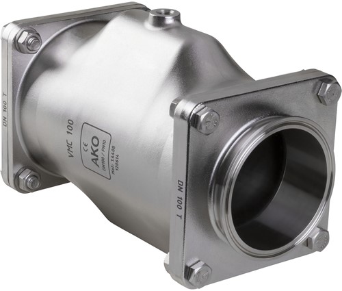 AKO Armaturen Lucht bediende slangafsluiter VMC, Tri-clamp (DIN, row A) RVS 1.4408/Butyl DN 100, VMC100.09X.50T.50