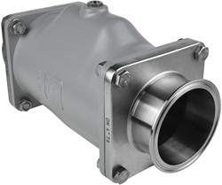 AKO Armaturen Air operated pinch valve VMC, Tri-clamp (DIN, row C) Aluminium/Nitrile DN 100, VMC100.07X.50TA.30LX