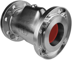 AKO Armaturen Lucht bediende slangafsluiter VMC, Flens (ANSI) RVS 1.4408/Siliconen DN 100, VMC100.06.50FA.50