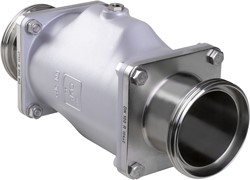 AKO Armaturen Air operated pinch valve VMC, Threaded spigot (DIN) Aluminium/Silicone DN 100, VMC100.06.50M.30LX