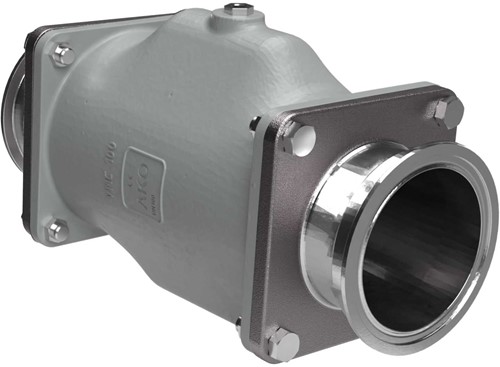 AKO Armaturen Lucht bediende slangafsluiter VMC, Hyg. tri-clamp (DIN) Aluminium/Nitrile (food, bleek) DN 100, VMC100.07LW.50RT.30LX