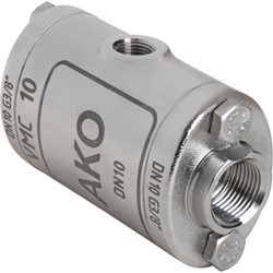 AKO Armaturen Air operated pinch valve VMC, Internal thread (DIN) Stainless steel 1.4408/Hypalon DN 10, VMC10.08XK.50G.50