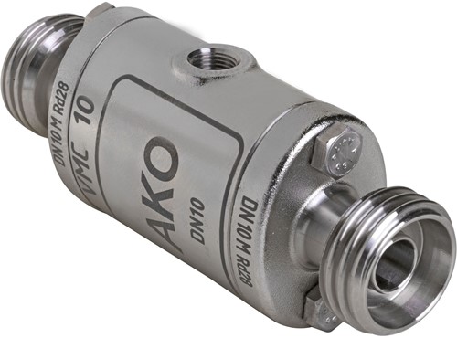 AKO Armaturen Air operated pinch valve VMC, Threaded spigot (DIN) Stainless steel 1.4408/EPDM DN 10, VMC10.04HTECK.50M.50