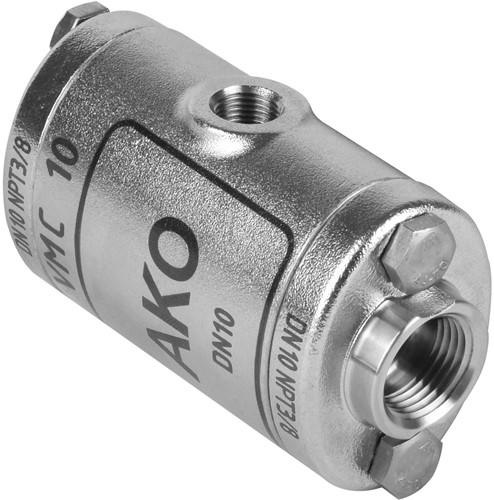 AKO Armaturen Lucht bediende slangafsluiter VMC, binnendraad (ANSI / ASME) RVS 1.4408/Siliconen DN 10, VMC10.06K.50N.50
