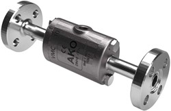 AKO Armaturen Air operated pinch valve VMC, Hyg. flange (DIN) Stainless steel 1.4408/Neoprene DN 10, VMC10.01XK.50RF.50