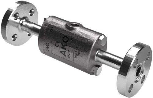 AKO Armaturen Pneumatisches Quetschventil VMC, Hyg. Flansch (DIN) Edelstahl 1.4408/Neopren DN 10, VMC10.01XK.50RF.50
