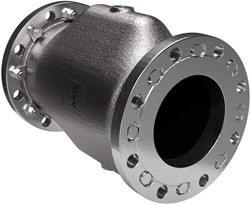 AKO Armaturen Air operated pinch valve VMC, Flange (ANSI) Stainless steel 1.4408/EPDM DN 150, VMC150.04HTEC.50FA.50
