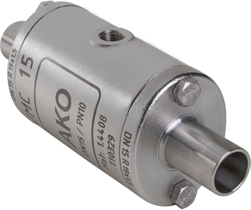 AKO Armaturen Air operated pinch valve VMC, Weld-on ends (DIN) Stainless steel 1.4408/Nitrile DN 15, VMC15.07XK.50R.50