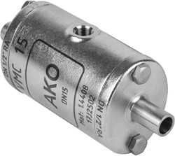AKO Armaturen Air operated pinch valve VMC, Weld-on ends (ASTM) Stainless steel 1.4408/Hypalon DN 15, VMC15.08XK.50RA.50