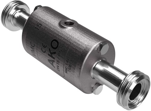 AKO Armaturen Pneumatisches Quetschventil VMC, Hyg. Gewindestutzen (DIN) Edelstahl 1.4408/Neopren DN 15, VMC15.01XK.50RM.50