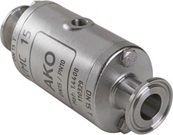 AKO Armaturen Air operated pinch valve VMC, Tri-clamp (DIN, row A) Stainless steel 1.4408/EPDM DN 15, VMC15.04HTECK.50T.50