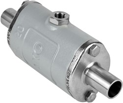 AKO Armaturen Air operated pinch valve VMC, Weld-on ends (ASTM) Aluminium/Natural rubber DN 20, VMC20.03XKSF.50RA.30LX