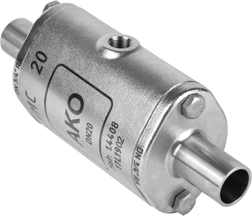 AKO Armaturen Air operated pinch valve VMC, Weld-on ends (ASTM) Stainless steel 1.4408/Nitrile DN 20, VMC20.07XK.50RA.50