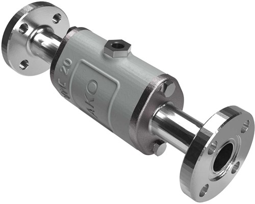 AKO Armaturen Lucht bediende slangafsluiter VMC, Hyg. Flens (DIN) Aluminium/Nitrile (food) DN 20, VMC20.07LSK.50RF.30LX