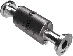 AKO Armaturen Air operated pinch valve VMC, Hyg. tri-clamp (DIN) Stainless steel 1.4408/EPDM DN 20, VMC20.04HTECK.50RT.50
