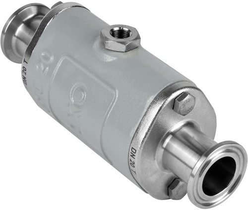 AKO Armaturen Pneumatisches Quetschventil VMC, Klemmstutzen (DIN, row A) Aluminium/Hypalon DN 20, VMC20.08XK.50T.30LX