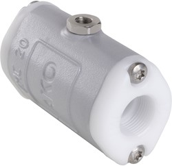 AKO Armaturen Air operated pinch valve VMC, Internal thread (DIN) Aluminium/Natural rubber (high temp.) DN 20, VMC20.03HK.71G.30LX
