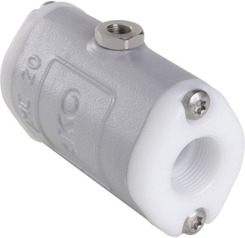 AKO Armaturen Air operated pinch valve VMC, Internal thread (DIN) Aluminium/Natural rubber (high temp.) DN 20, VMC20.03HK.71G.30LX