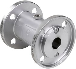 AKO Armaturen Air operated pinch valve VMC, Flange (DIN) Aluminium/Natural rubber (high temp.) DN 25, VMC25.03HK.50F.30LX
