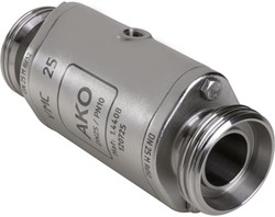 AKO Armaturen Lucht bediende slangafsluiter VMC, draadeind (DIN) RVS 1.4408/Nitrile (food, bleek) DN 25, VMC25.07LWK.50M.50