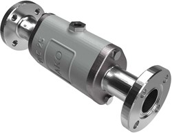 AKO Armaturen Air operated pinch valve VMC, Hyg. flange (DIN) Aluminium/Natural rubber (food, pale) DN 25, VMC25.02XK.50RF.30LX