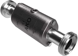 AKO Armaturen Air operated pinch valve VMC, Hyg. threaded spigot (DIN) Stainless steel 1.4408/Viton DN 25, VMC25.05K.50RM.50