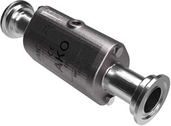 AKO Armaturen Air operated pinch valve VMC, Hyg. tri-clamp (DIN) Stainless steel 1.4408/Natural rubber (food, pale) DN 25, VMC25.02XK.50RT.50