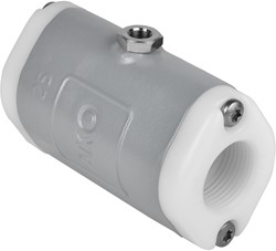 AKO Armaturen Air operated pinch valve VMC, Internal thread (ANSI / ASME) Aluminium/EPDM DN 25, VMC25.04HTECK.71N.30LX