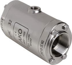 AKO Armaturen Pneumatisches Quetschventil VMC, Innengewinde (DIN) Edelstahl 1.4408/EPDM DN 32, VMC32.04HTEC.50G.50