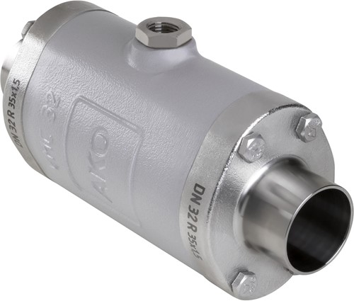 AKO Armaturen Lucht bediende slangafsluiter VMC, laseinden (DIN) Aluminium/Butyl DN 32, VMC32.09X.50R.30LX