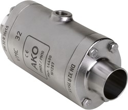 AKO Armaturen Air operated pinch valve VMC, Weld-on ends (DIN) Stainless steel 1.4408/Butyl DN 32, VMC32.09X.50R.50
