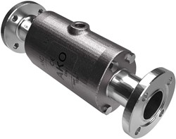 AKO Armaturen Air operated pinch valve VMC, Hyg. flange (DIN) Stainless steel 1.4408/Butyl DN 32, VMC32.09X.50RF.50