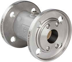 AKO Armaturen Air operated pinch valve VMC, Flange (DIN) Aluminium/EPDM DN 40, VMC40.04LW.50F.30LX