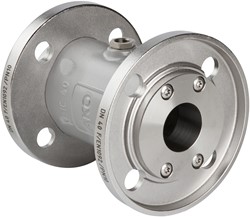 AKO Armaturen Air operated pinch valve VMC, Flange (DIN) Aluminium/Nitrile DN 40, VMC40.07X.50F.30LX