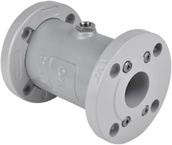 AKO Armaturen Air operated pinch valve VMC, Flange (ANSI) Aluminium/Butyl DN 40, VMC40.09X.31FA.30LX