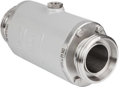 AKO Armaturen Lucht bediende slangafsluiter VMC, draadeind (DIN) Aluminium/EPDM DN 40, VMC40.04HTEC.50M.30LX