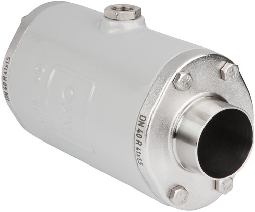 AKO Armaturen Pneumatisches Quetschventil VMC, Anschweienden (DIN) Aluminium/Silicone DN 40, VMC40.06.50R.30LX