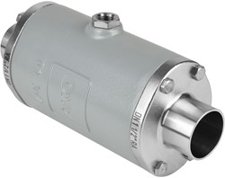 AKO Armaturen Air operated pinch valve VMC, Weld-on ends (ASTM) Aluminium/EPDM DN 40, VMC40.04LW.50RA.30LX